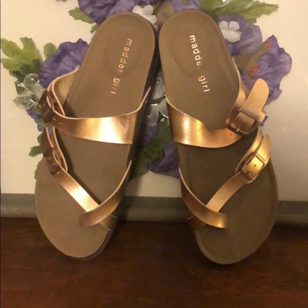 Madden Girl Rose Gold Sandals